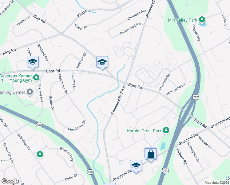 map of restaurants, bars, coffee shops, grocery stores, and more near 1212 Derry Lane in West Chester
