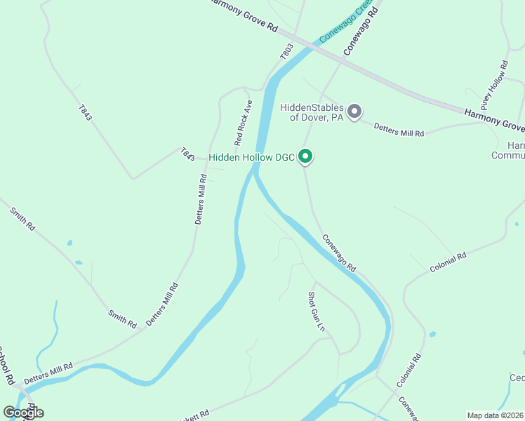 map of restaurants, bars, coffee shops, grocery stores, and more near 453 Shot Gun Lane in Dover