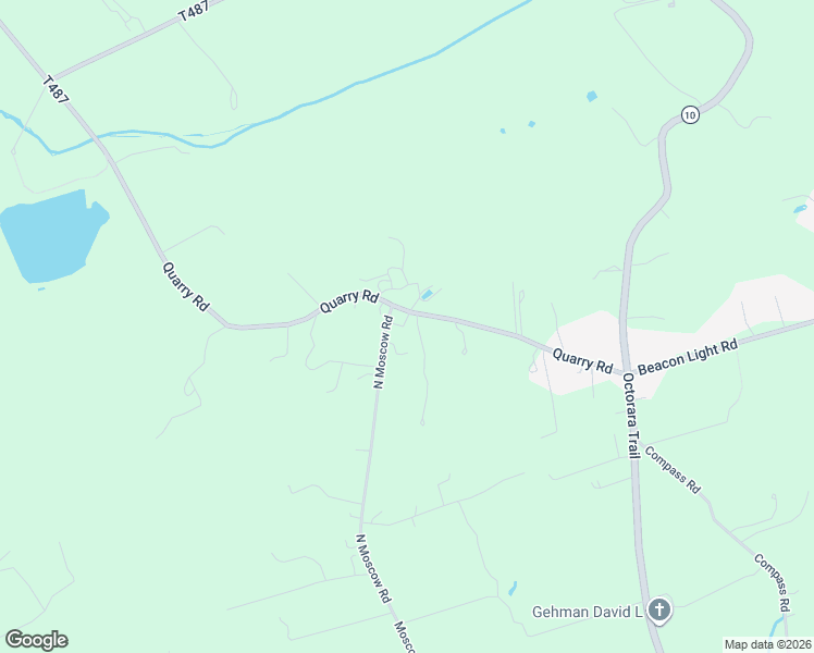 map of restaurants, bars, coffee shops, grocery stores, and more near 8875 North Moscow Road in Parkesburg