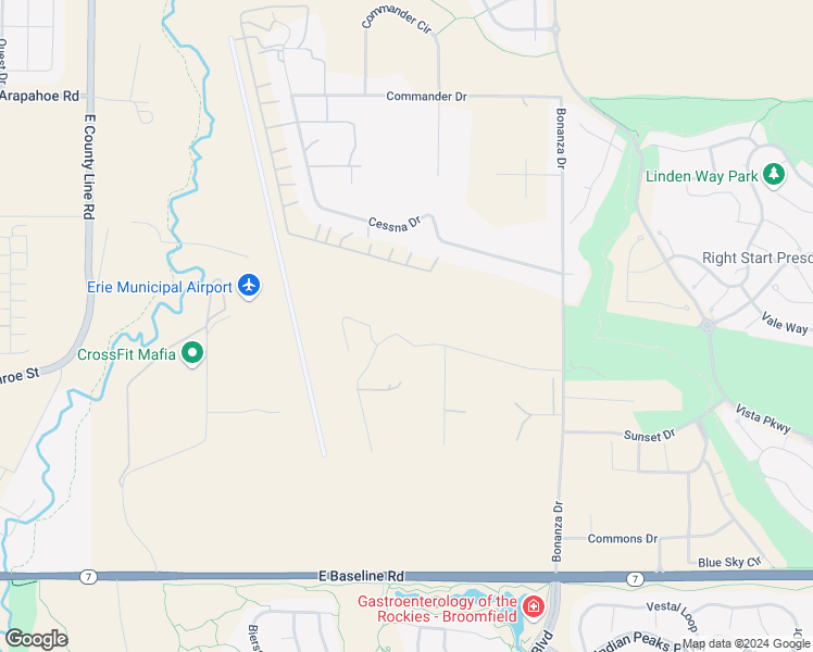 map of restaurants, bars, coffee shops, grocery stores, and more near 145 Piper Drive in Erie