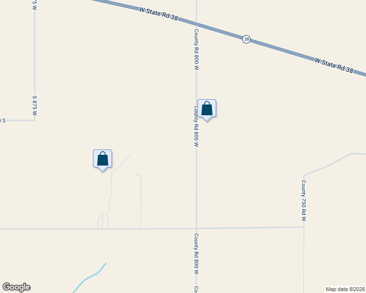 map of restaurants, bars, coffee shops, grocery stores, and more near 6636 County Road 800 West in Lapel