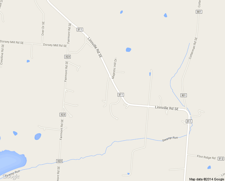 map of restaurants, bars, coffee shops, grocery stores, and more near 5584 Linnville Road Southeast in Newark