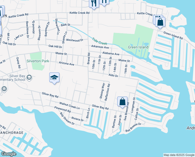 map of restaurants, bars, coffee shops, grocery stores, and more near 147 Reflection Road in Toms River
