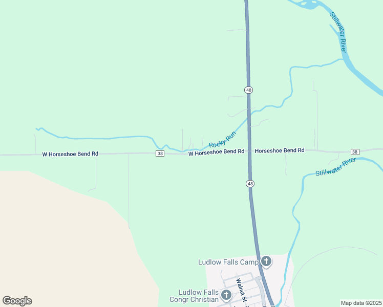 map of restaurants, bars, coffee shops, grocery stores, and more near 7699 West Horseshoe Bend Road in Ludlow Falls