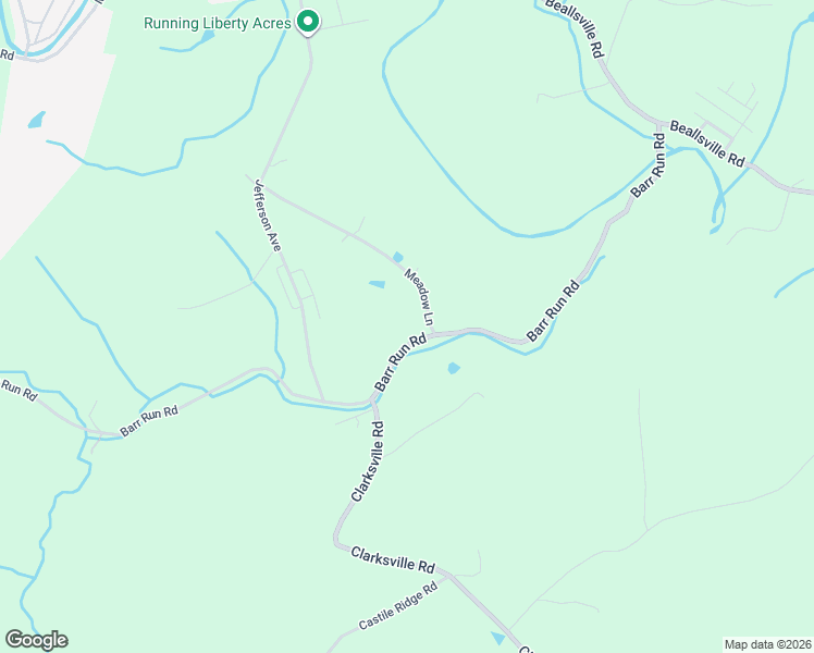 map of restaurants, bars, coffee shops, grocery stores, and more near 1093 Barr Run Road in Marianna