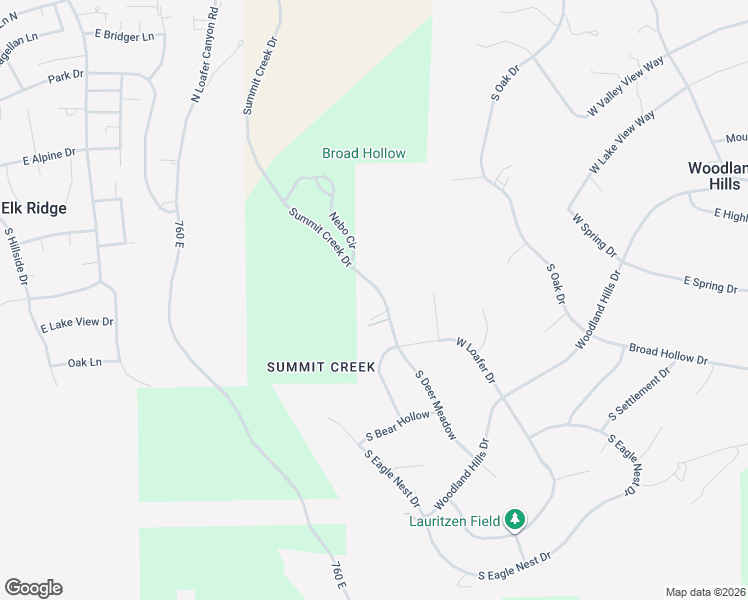 map of restaurants, bars, coffee shops, grocery stores, and more near 890 South Summit Creek Drive in Woodland Hills