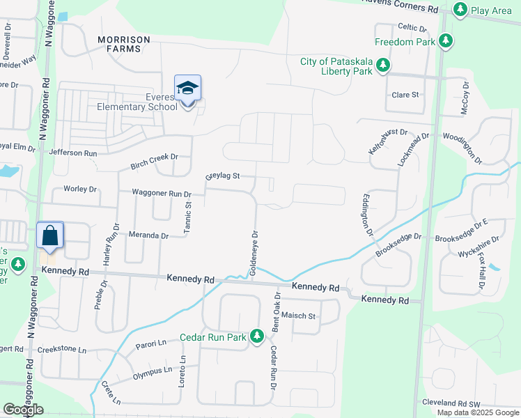 map of restaurants, bars, coffee shops, grocery stores, and more near 8743 Wigeon Street in Franklin County