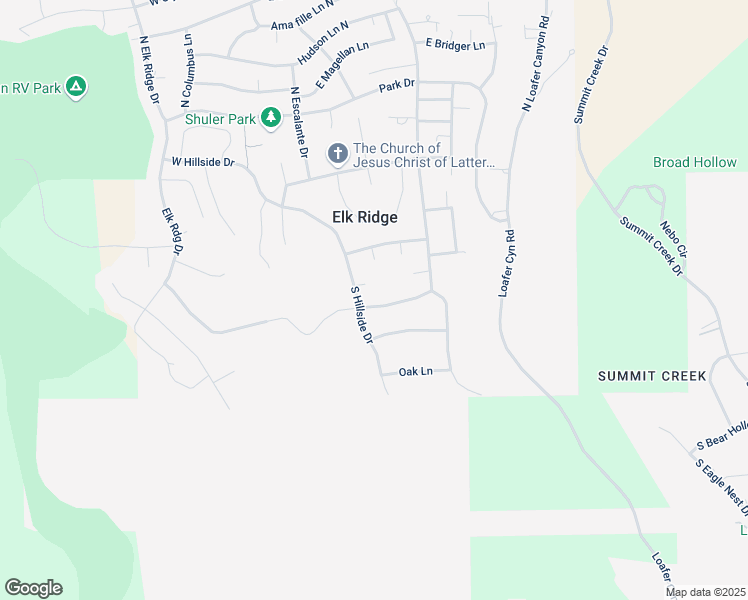 map of restaurants, bars, coffee shops, grocery stores, and more near 379 East Salem Hills Drive in Payson