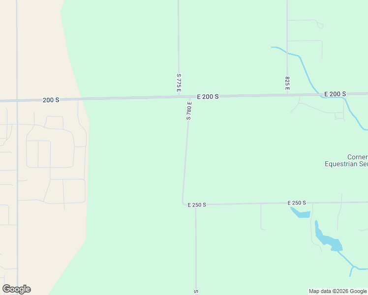 map of restaurants, bars, coffee shops, grocery stores, and more near 2302 South 780 East in Whitestown