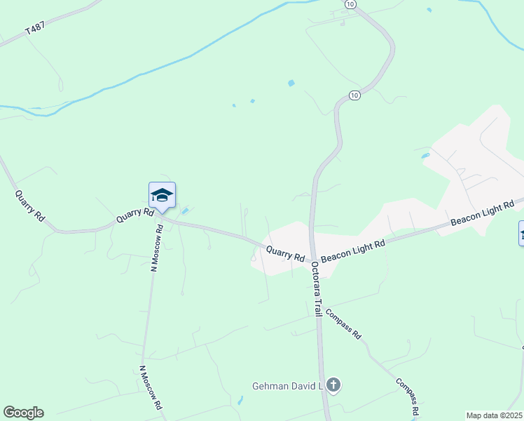 map of restaurants, bars, coffee shops, grocery stores, and more near 235 Quarry Road in Gap