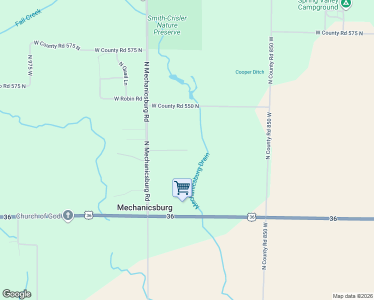 map of restaurants, bars, coffee shops, grocery stores, and more near 8901 West Deer Creek Way in Middletown