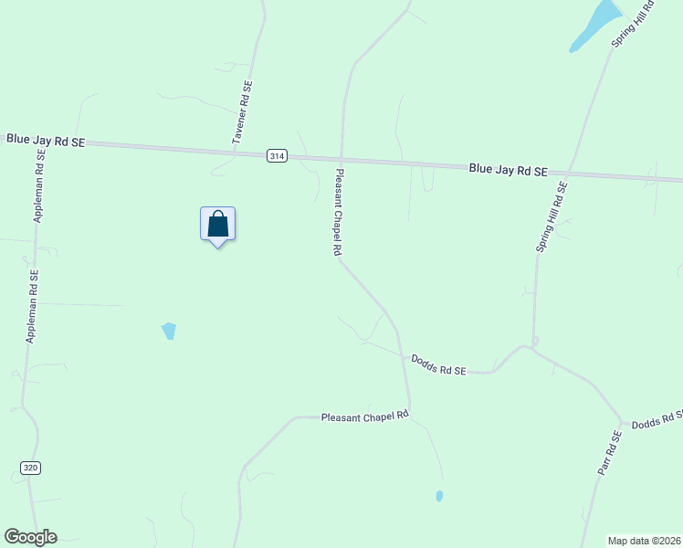 map of restaurants, bars, coffee shops, grocery stores, and more near 5470 Pleasant Chapel Road Southeast in Newark