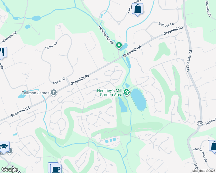 map of restaurants, bars, coffee shops, grocery stores, and more near 556 Franklin Way in West Chester