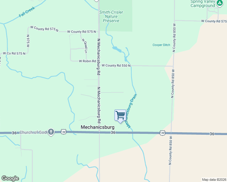 map of restaurants, bars, coffee shops, grocery stores, and more near 8901-8999 West Deer Creek Way in Middletown