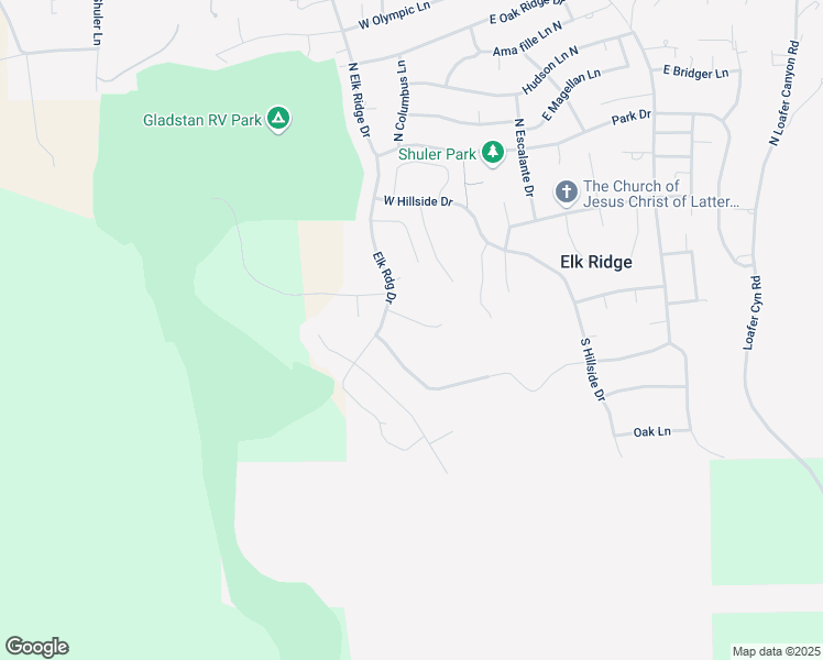 map of restaurants, bars, coffee shops, grocery stores, and more near 135 Cove Drive in Elk Ridge