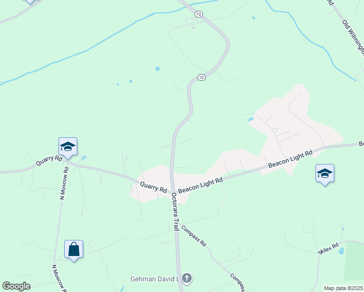 map of restaurants, bars, coffee shops, grocery stores, and more near 370 Octorara Trail in Gap