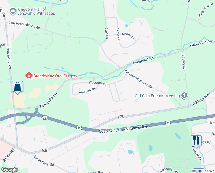 1305 Northumberland Road, Coatesville PA Walk Score