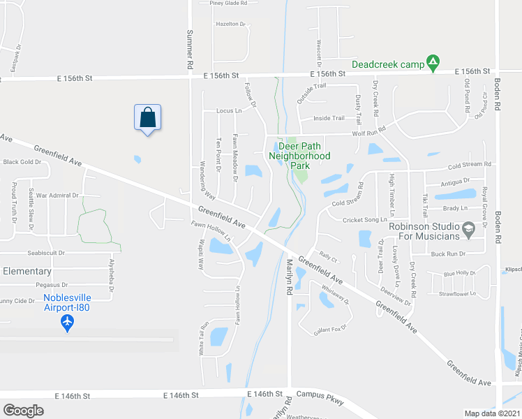 map of restaurants, bars, coffee shops, grocery stores, and more near 15175 Follow Drive in Noblesville