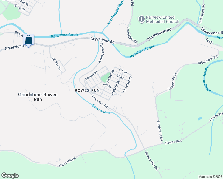 map of restaurants, bars, coffee shops, grocery stores, and more near 3346 3rd St in Grindstone-Rowes Run