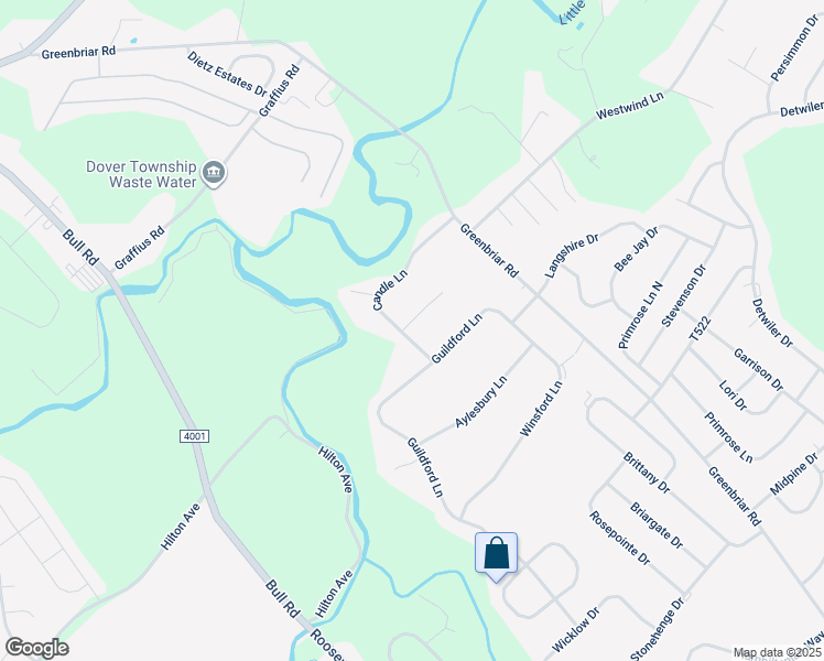 map of restaurants, bars, coffee shops, grocery stores, and more near 1201 Falls Grove Lane in York
