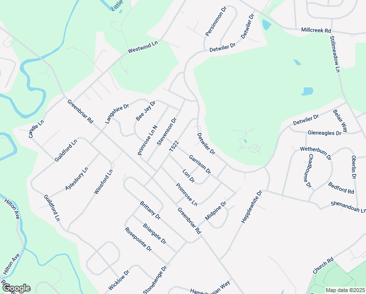 map of restaurants, bars, coffee shops, grocery stores, and more near 1340 Garrison Drive in York
