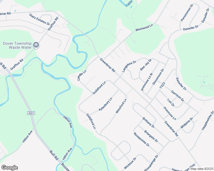 map of restaurants, bars, coffee shops, grocery stores, and more near 1676 Guildford Lane in York