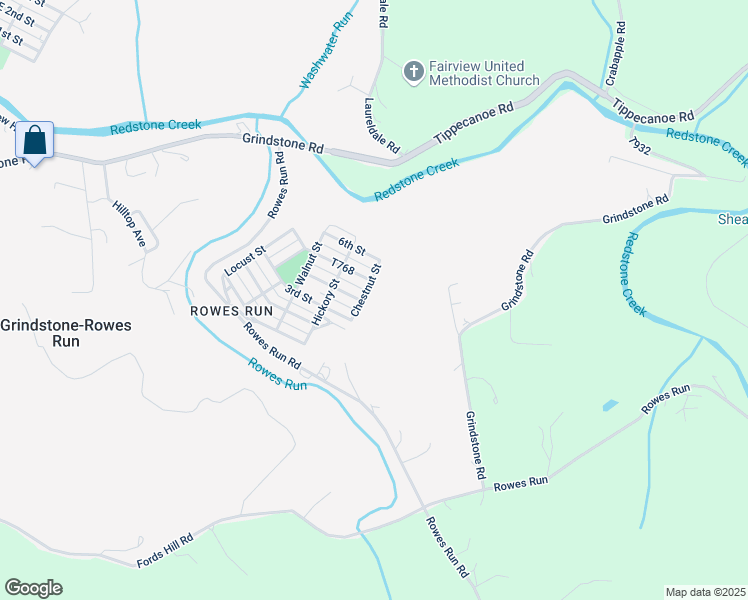 map of restaurants, bars, coffee shops, grocery stores, and more near 4425 4th Street in Grindstone