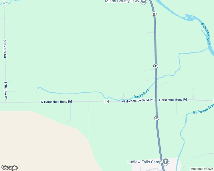 map of restaurants, bars, coffee shops, grocery stores, and more near 7699 West Horseshoe Bend Road in Ludlow Falls