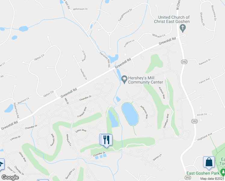 map of restaurants, bars, coffee shops, grocery stores, and more near 1224 Princeton Lane in West Chester