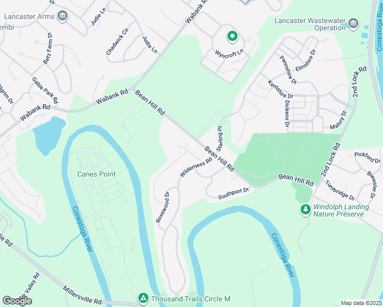 map of restaurants, bars, coffee shops, grocery stores, and more near North Field Drive in Lancaster County