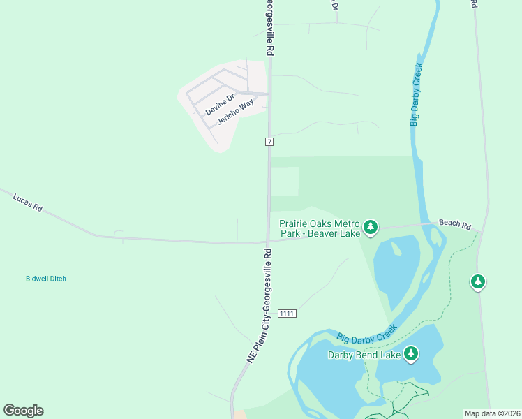 map of restaurants, bars, coffee shops, grocery stores, and more near 4760 Northeast Plain City-Georgesville Road in Plain City