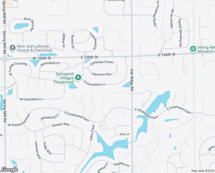 map of restaurants, bars, coffee shops, grocery stores, and more near 450 East Columbine Lane in Westfield