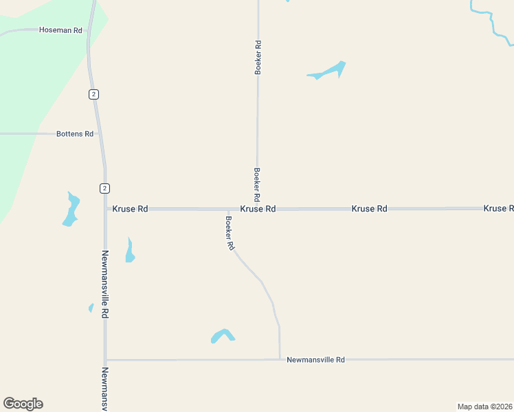 map of restaurants, bars, coffee shops, grocery stores, and more near 9500 Boeker Road in Chandlerville