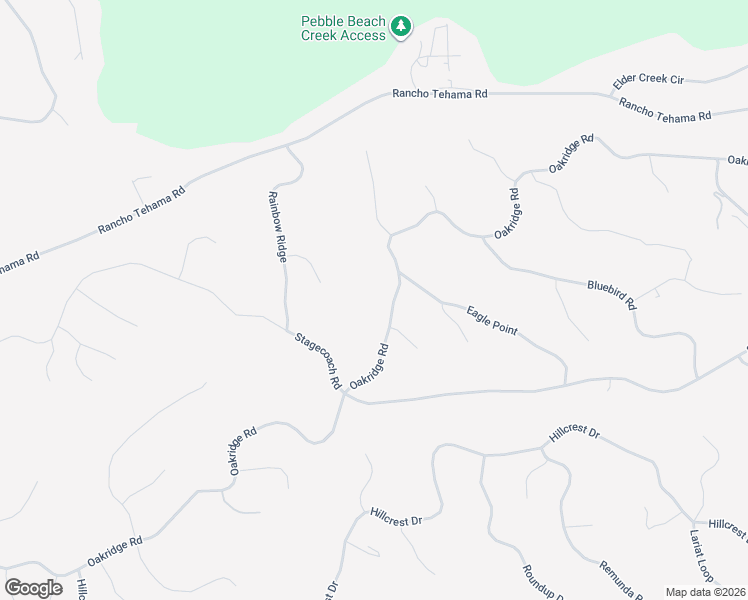 map of restaurants, bars, coffee shops, grocery stores, and more near 16370 Oakridge Road in Corning