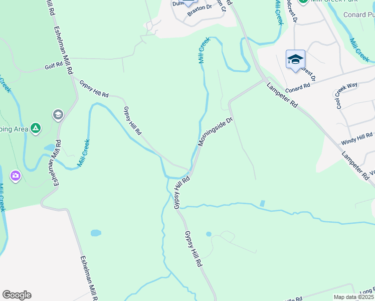map of restaurants, bars, coffee shops, grocery stores, and more near 1077 Gypsy Hill Road in Lancaster