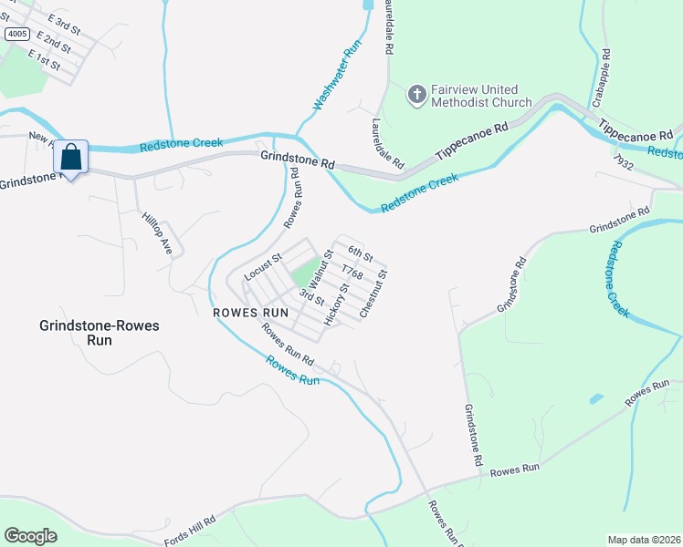 map of restaurants, bars, coffee shops, grocery stores, and more near 5571 T768 in Grindstone