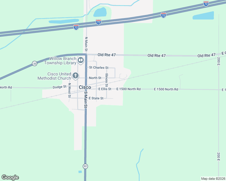 map of restaurants, bars, coffee shops, grocery stores, and more near 360 East Ellis Street in Cisco