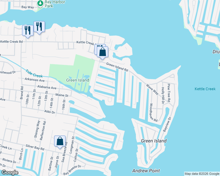 map of restaurants, bars, coffee shops, grocery stores, and more near 1 Drake Way in Toms River
