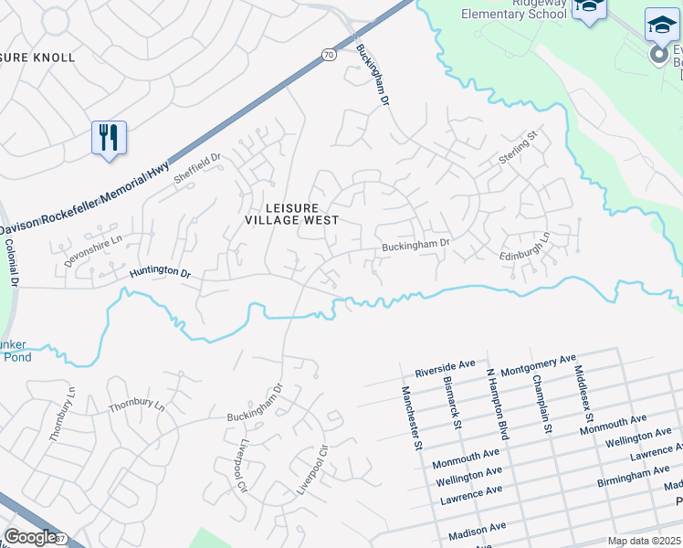 map of restaurants, bars, coffee shops, grocery stores, and more near 481A Winfield Ct in Manchester Township