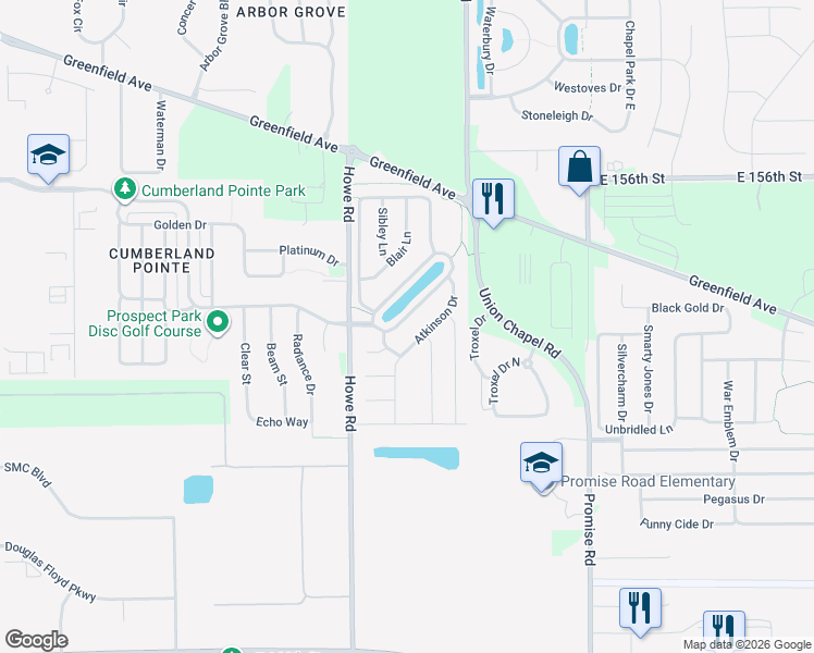 map of restaurants, bars, coffee shops, grocery stores, and more near 10659 Brighton Knoll Parkway South in Noblesville