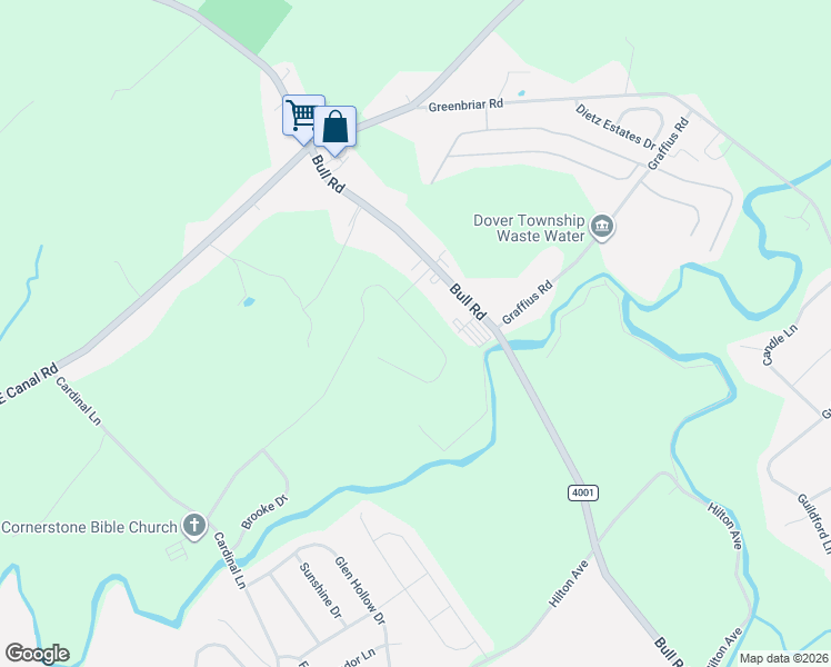 map of restaurants, bars, coffee shops, grocery stores, and more near 964 Shadowbrooke in Dover