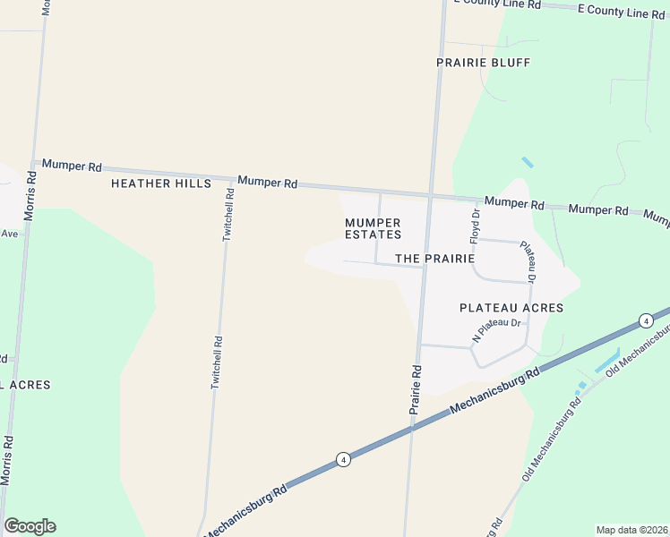map of restaurants, bars, coffee shops, grocery stores, and more near 4305 Kay Avenue in Springfield