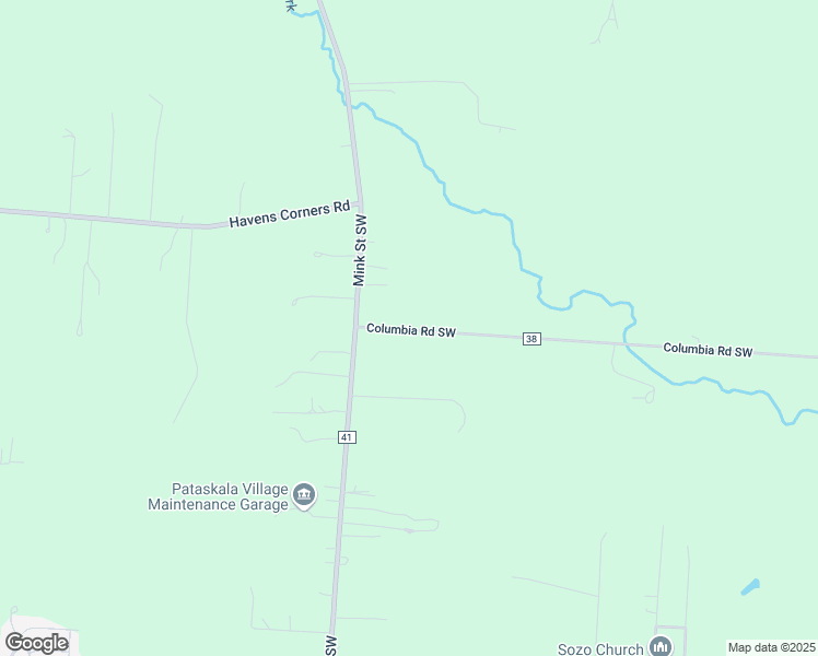 map of restaurants, bars, coffee shops, grocery stores, and more near 4218-4768 Columbia Road Southwest in Pataskala