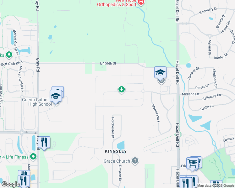map of restaurants, bars, coffee shops, grocery stores, and more near 5362 Portman Drive in Noblesville