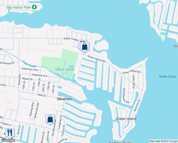 map of restaurants, bars, coffee shops, grocery stores, and more near 12 Crane Way in Toms River
