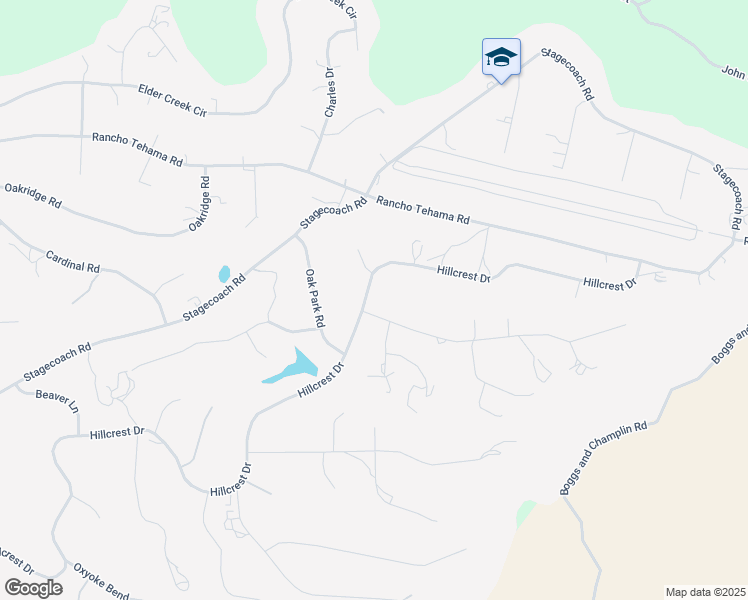 map of restaurants, bars, coffee shops, grocery stores, and more near 17164 Wagonwheel Road in Corning
