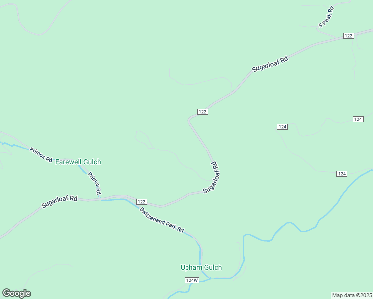 map of restaurants, bars, coffee shops, grocery stores, and more near 5938 Sugarloaf Road in Boulder