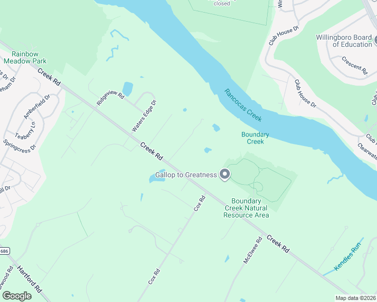 map of restaurants, bars, coffee shops, grocery stores, and more near 359-365 Creek Road in Riverside