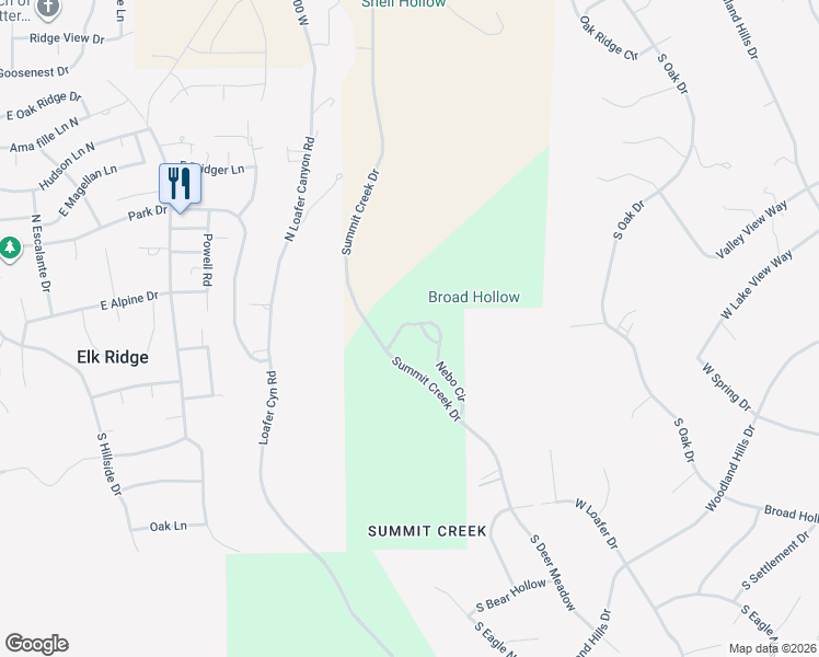 map of restaurants, bars, coffee shops, grocery stores, and more near 692 Nebo Circle in Salem