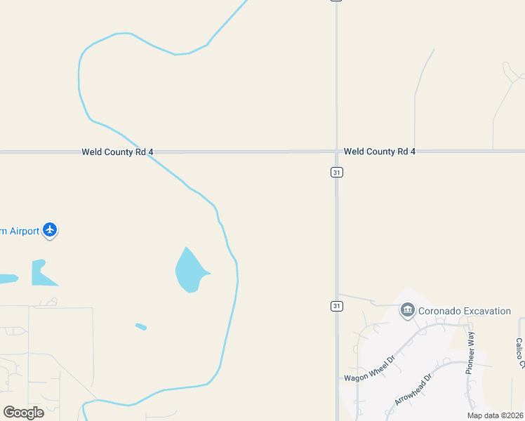 map of restaurants, bars, coffee shops, grocery stores, and more near 14400-14998 County Road 4 in Brighton